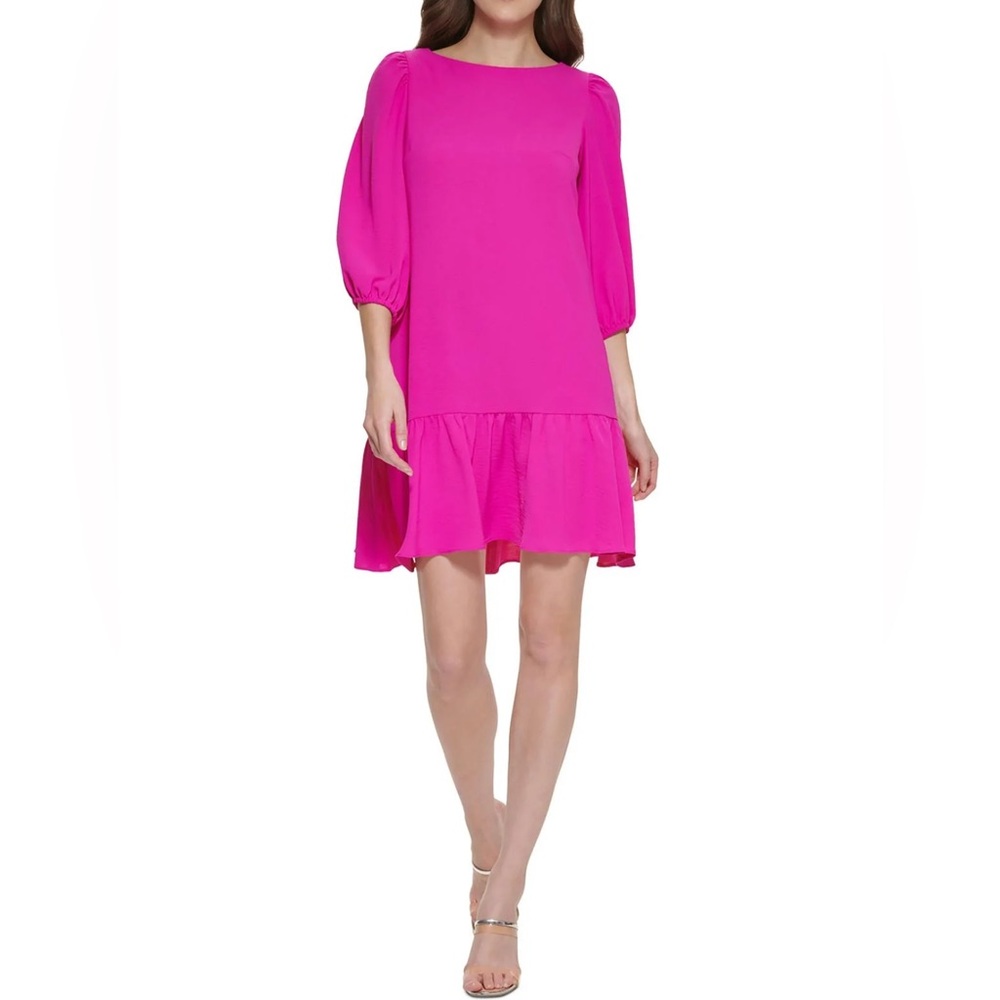 DKNY Vibrant Pink Mini Dress